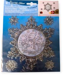  Gyönyörű hópehely karácsonyi ablakmatrica 20x30 cm (1245086)