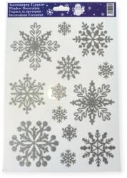  Ezüstpelyhek karácsonyi ablakmatrica csillámos 20×30 cm (11556981)