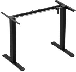 LVN System Állítható szélességű elektromos íróasztal láb ülő-/állómunkához memória funkció +USB fekete LVN System Flex+ LV0739