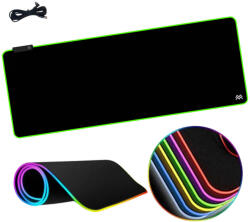 LVN System - Accessories L Gamer RGB egérpad világítással 80x30cm csúszásmentes asztali alátét könyöklő LVN System LV9291