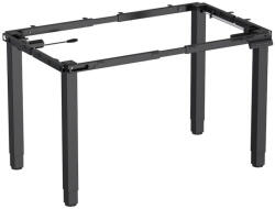 LVN System Óriás asztalokhoz | Állítható méretű elektromos íróasztal keret dupla motorral, nagy teherbírással ülő-/állómunkához memória funkció +USB-C fekete LVN System Control Flex Pro LV1352