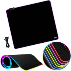LVN System - Accessories Gamer RGB egérpad világítással 45x40cm csúszásmentes asztali alátét könyöklő LVN System LV9292