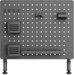 LVN System - Accessories Perforált tábla, pegboard, rendszerező íróasztalhoz, fekete 57, 5x52cm LVN System LV0155