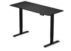 LVN System Elektromosan állítható magasságú íróasztal - 140x60cm fekete ülő-/állómunkához - LVN System Lite LV1713