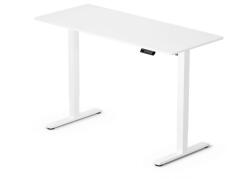 LVN System Elektromosan állítható magasságú íróasztal - 140x60cm fehér ülő-/állómunkához - LVN System Lite LV1716