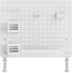 LVN System - Accessories Perforált tábla, pegboard, rendszerező íróasztalhoz, fehér 57, 5x52cm LVN System LV0154