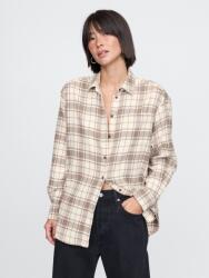 GAP Oversize фланелена риза Big Shirt GAP GAP | Bezhov | ЖЕНИ | M