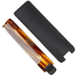 Kent Pieptene mediu Kent cu husă din piele cu buclă (NU 22) (P2314)