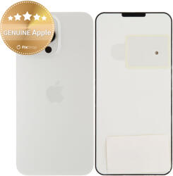 Apple Sticlă Carcasă Spate pentru iPhone 15 Pro Max | White Titanium | 661-36908 | Genuine Apple, White Titanium