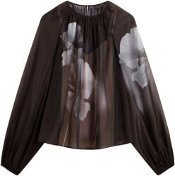 Ted Baker Bluză Plaaza Puff Sleeve Blouse With Organza Overlay 281763 black