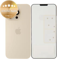 Apple Sticlă Carcasă Spate pentru iPhone 16 Pro | Desert Titanium | 661-49557 | Genuine Apple, Desert Titanium