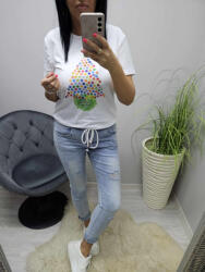 Norafashion Csinos karácsonyi mintás lezser póló 5 (705182)