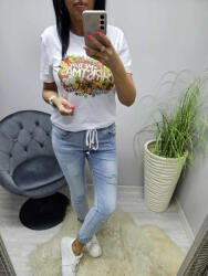 Norafashion Csinos karácsonyi mintás lezser póló 9 (729443)