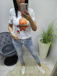 Norafashion Csinos karácsonyi mintás lezser póló 3 (798247)