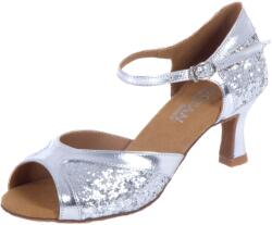 Botan Pantofi de dans pentru femei Botan BL-12 argintiu nude 6, 5 cm Flare Mărime: 37