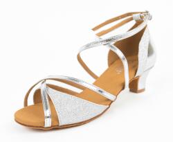 Botan Pantofi de dans pentru femei Botan BL-49 argintiu 4 cm Cuban Mărime: 40