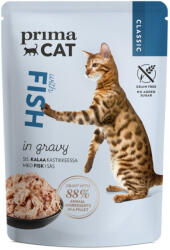 PrimaCat Classics alutasakos macskaeledel Hal szószban 85 g