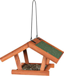 TRIXIE Bird Feeder | Kerti madáreteteő (fenyő, mázas) vadmadarak részére - 30x18x28 cm