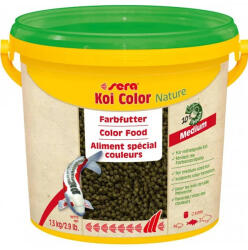 Sera Koi Color Nature Medium | Színfokozó granulátum koi pontyok részére - 3, 8 liter / 1, 3 kg