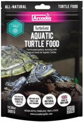 Arcadia | EARTHPRO TURTLE GOLD | Teljes értékű vízben lebegő teknőstáp vízi teknősök számára - 300 g