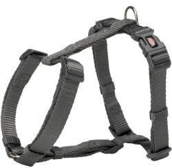 TRIXIE | Prémium H- hám, grafit szürke (L) - 60-87 cm/25 mm