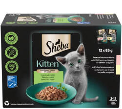 Sheba | Kitten mix - Alutasakos nedes eledel kölyök macskéknak - 12x85g