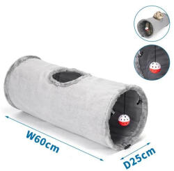  Nobleza | velúr macskaalagút / szürke 25x60cm