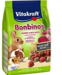 Vitakraft Bonbinos snack | Kiegészítő eledel rágcsálóknak | Lucerna-cékla - 40 g