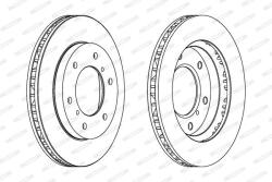 FERODO Disc frana FERODO DDF1384C (DDF1384C)