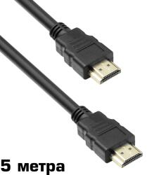 DeTech Кабел HDMI към HDMI, 1080p (Full HD), Без ферит, Черен, Дължина 5 метра