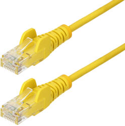 StarTech StarTech. com N6PAT50CMYLS hálózati kábel Sárga 0, 5 M Cat6 U/UTP (UTP) (N6PAT50CMYLS)
