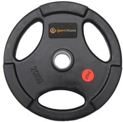 Sportmann Greutate olimpica cauciucata Sportmann Deluxe 20kg/51mm