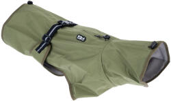  TIAKI TIAKI olívazöld kutya esőkabát, kb. 50cm háthossz