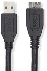 Nedis CCGL61500BK05 USB kábel USB 3.2 Gen 1 (3.1 Gen 1) 0, 5 M USB A Micro-USB B Fekete (CCGL61500BK05)