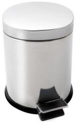 Eformetal Rozsdamentes acél pedálos szemetes, kivehető műanyag vödörrel, 40L, fényes (48232)