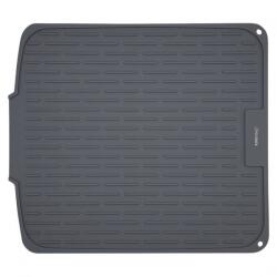 Kinghoff Szilikon edényszárító alátét KH 1905, 46x40 cm, Csúszásmentes felület, Csöpögtető peremmel, Feltekerhető, Szürke (KH1905)