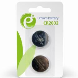 Gembird CR2032 elem, 3V lítium, 2 db, EG-BA-CR2032-01 (EG-BA-CR2032-01)