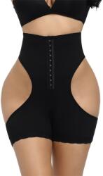 Linovit Derékformázó fűző nadrággal Lily, Linovit, Push up, Magas derék, Fekete, M-L méret (S5NML)