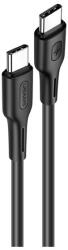 USAMS u43 adatkábel, type-c - type-c, 100w, pd gyorstöltő, 120cm, fekete (SJ459_B)
