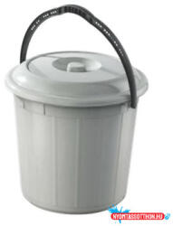 Planet Szemetes kuka fedeles műanyag 10 literes szürke UP618-002 (63687) - nyomtassotthon