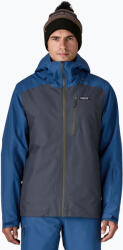 Patagonia szigetelt Powder Town férfi esőkabát smolder blue w / clement blue