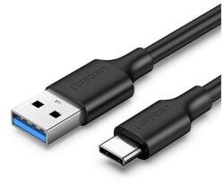 UGREEN adatkábel, usb - type-c, 3a, gyorstöltő, 150cm, fekete (US184)