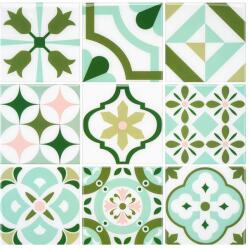 Karll Morcart tapéta, 6 db, vinil, kék/fehér/zöld, 30, 5 x 30, 5 cm (PX001ASG7MJ)