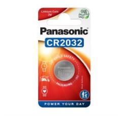 Panasonic elem (CR2032, 220mAh, mangán-dioxid lítium, ipari) 1db/csomag 'Gigapack csomagolás' (CR-2032/BS) (CR-2032/BS)