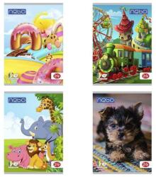 NEBO Caiet tip II, format A5, 24 de file, densitate 70 g/mp, coperti lucioase, design policrom