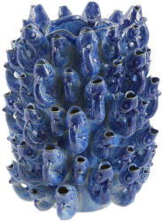  Váza 3D kék tátogó halak 32x25cm