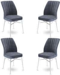 ASIR GROUP Étkezőszék Szett 4 db Flex - Füst, Fehér