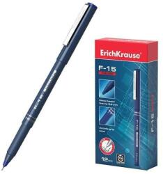 Fineliner F-15, ErichKrause, varf metalic de 0.6 mm, albastru