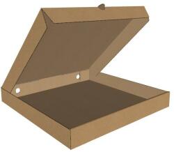 Pizzásdoboz 320x320x35 mm, natúr, mikrohullámú sütő E 360 g