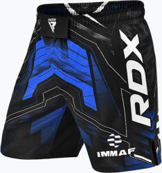 RDX Pantaloni scurți de antrenament pentru bărbați RDX IMMAF Approved MMA Fight & Training blue